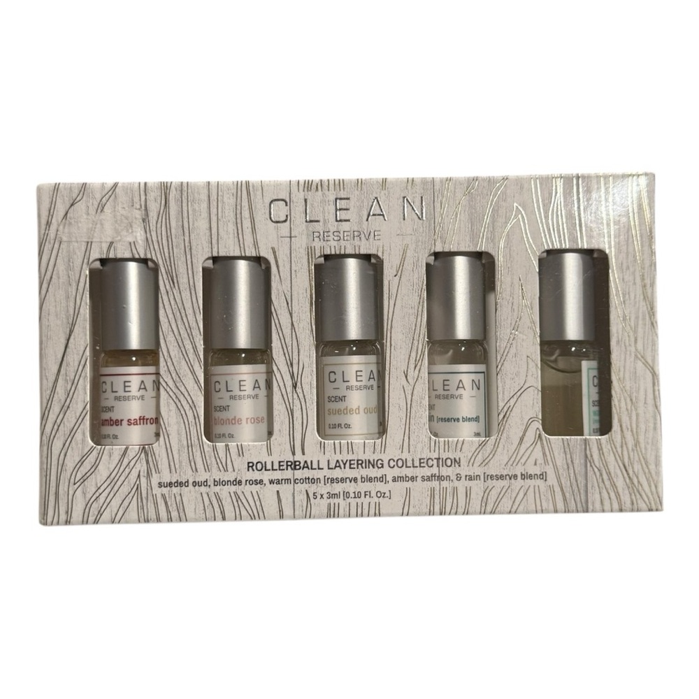 CLEAN Reserve Rollerball Layering Collection – 5 Piece Set Brand New